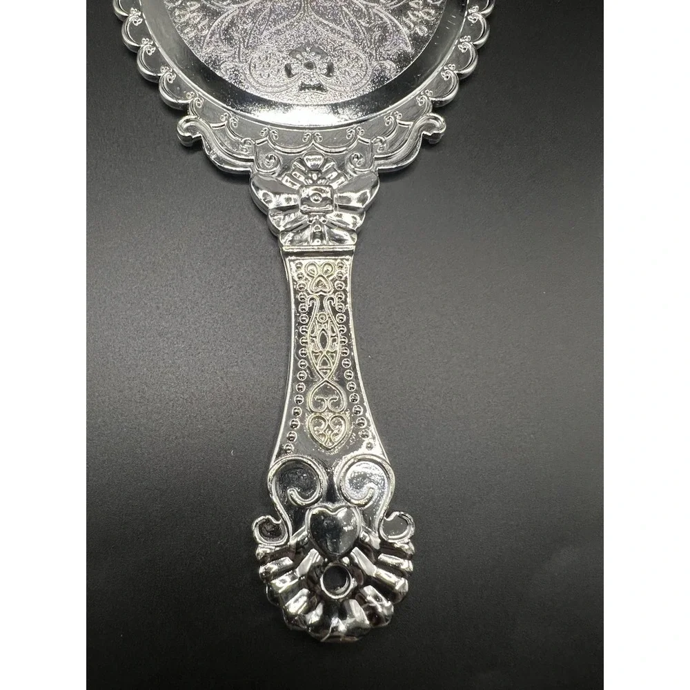 Vintage Hand Mirrors with Handle, Vanity Handheld Makeup Mirror Elegant Handle M